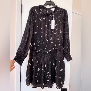 NWT Popsugar Black Shooting Star Dress, Size L